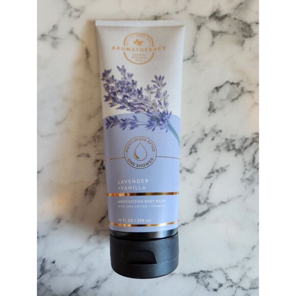Bath & Body Works Lavender Vanilla Aromatherapy Moisturizing Body Wash 10 Fl Oz - Picture 3 of 4